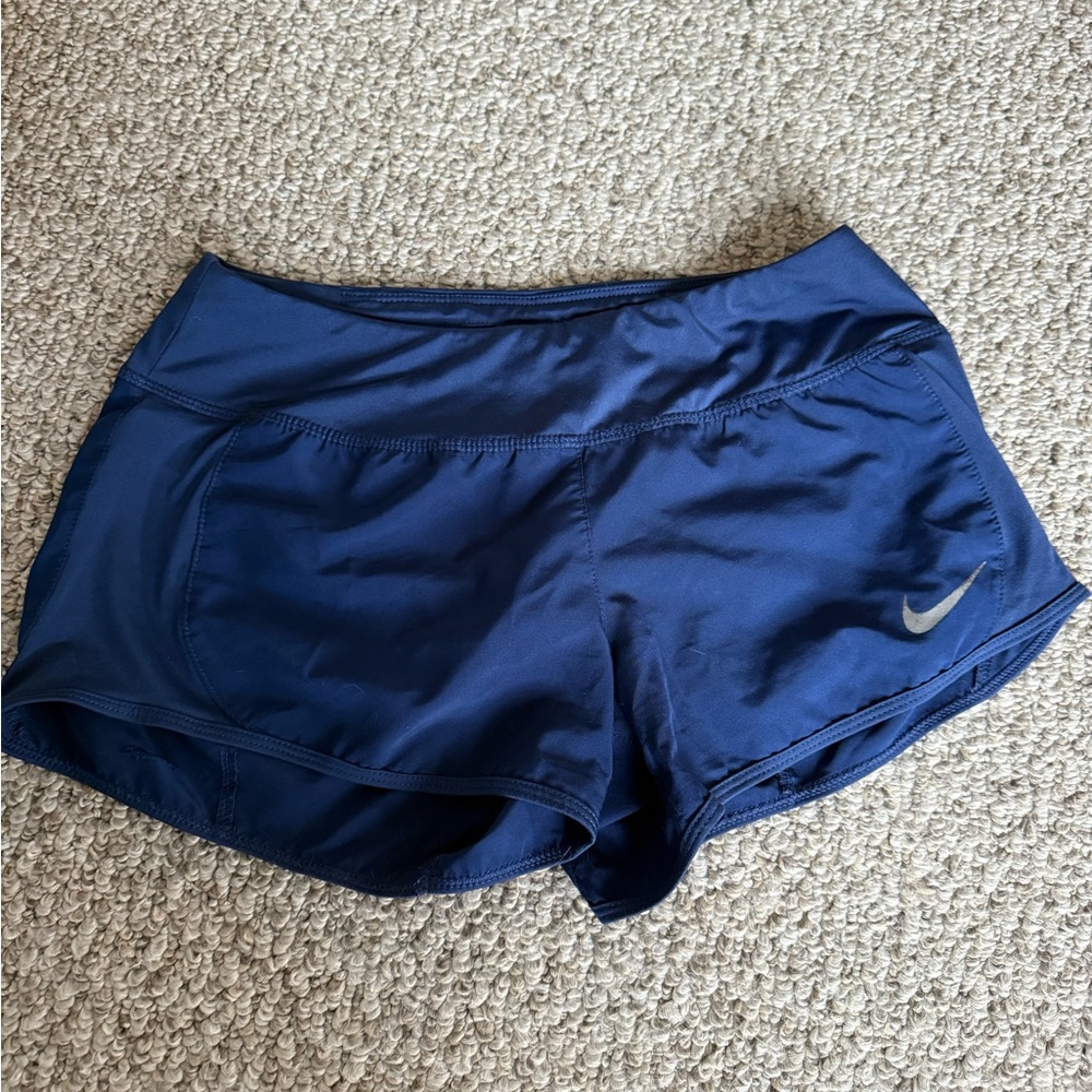 Nike Blue Athletic Shorts Moisture-Wicking Lightweight